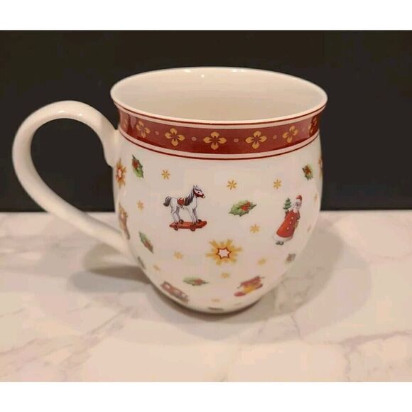 2017 Villeroy & Boch TOY'S DELIGHT Santa's Sleigh Ride 4" Christmas Mug Holiday - Picture 2 of 7